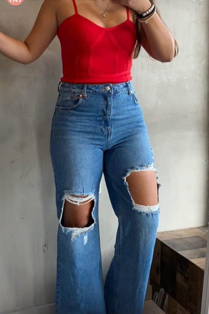 Straight Rise Jeans