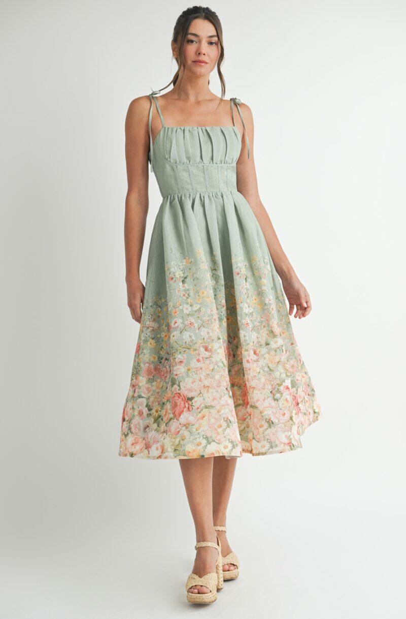 Floral Print Midi Dress