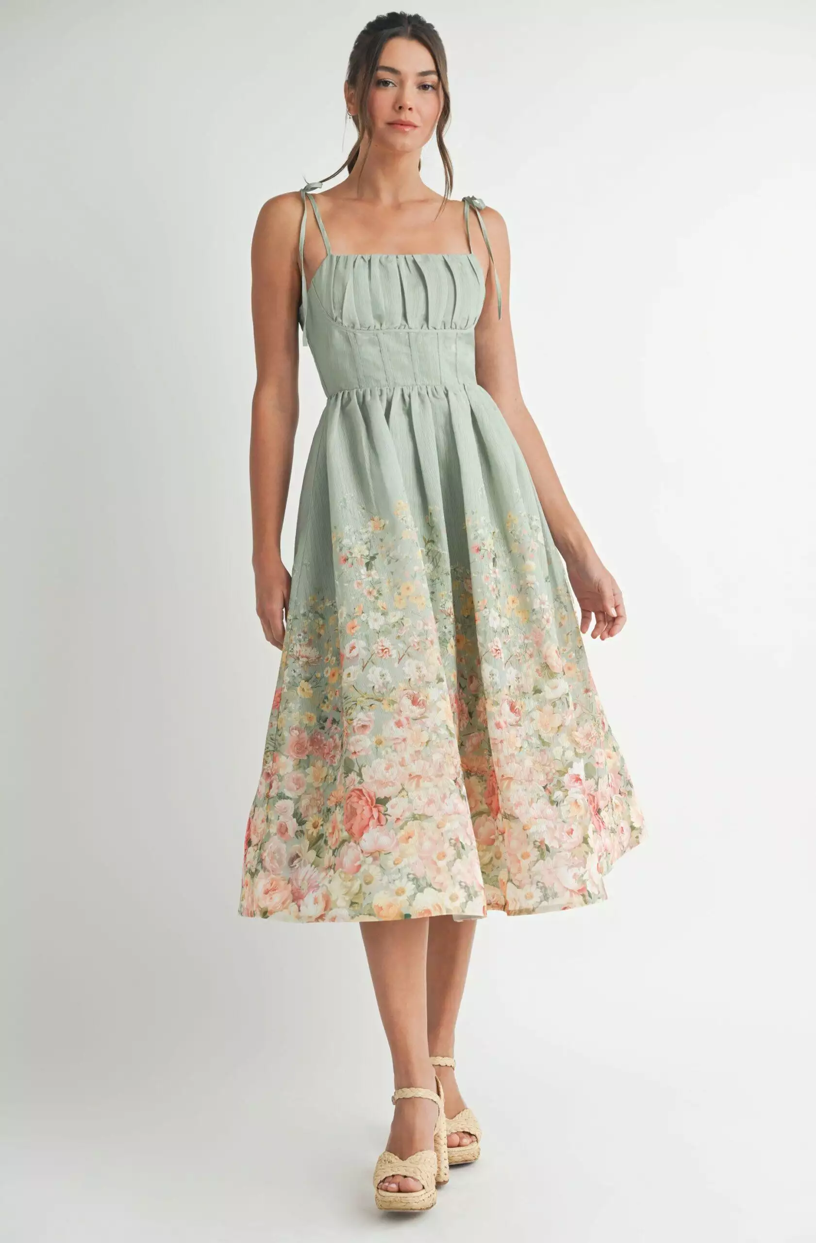 Floral Print Midi Dress