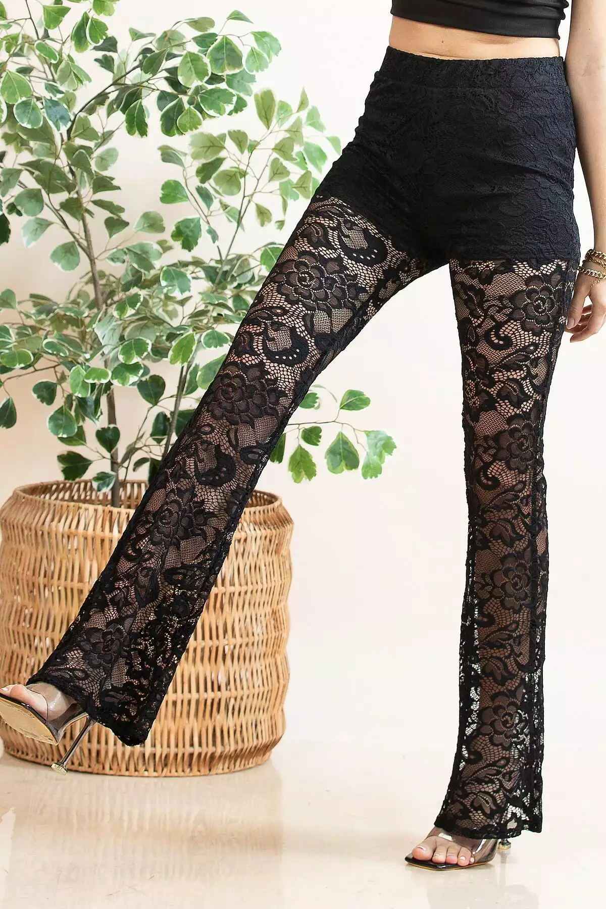 Black Lace Pant