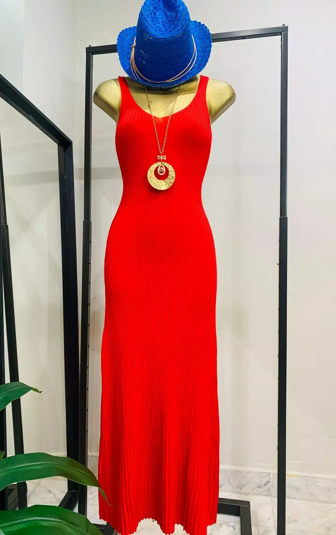 Italy Red Maxi Dress